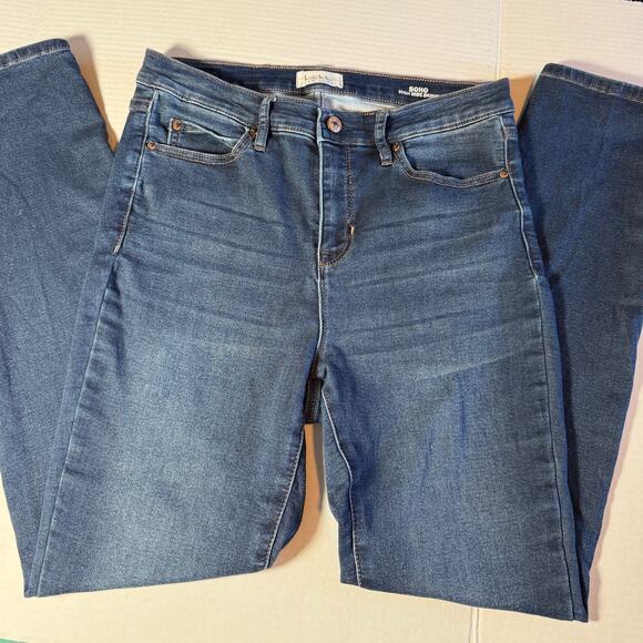 Nicole Miller Jeans 8 Womens High Rise Skinny Blue SOHO Style - Picture 3 of 13